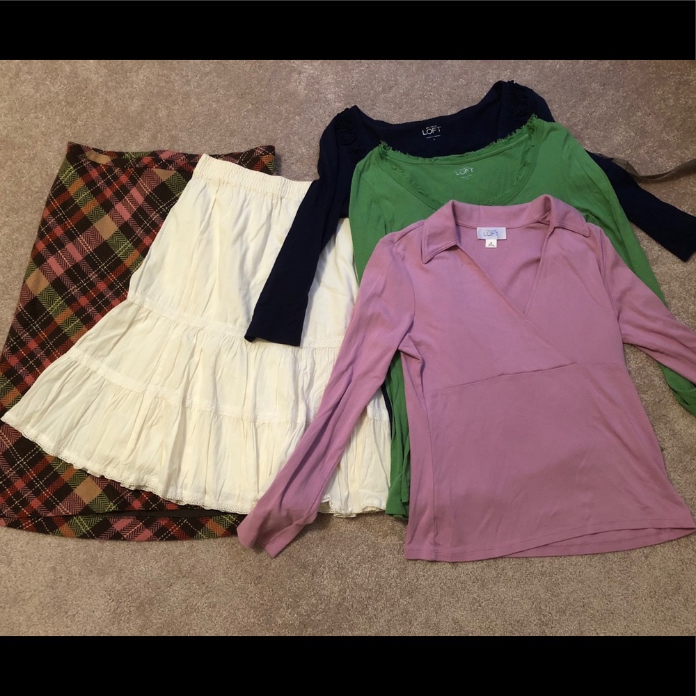 LOFT Bundle!! Tops and skirts